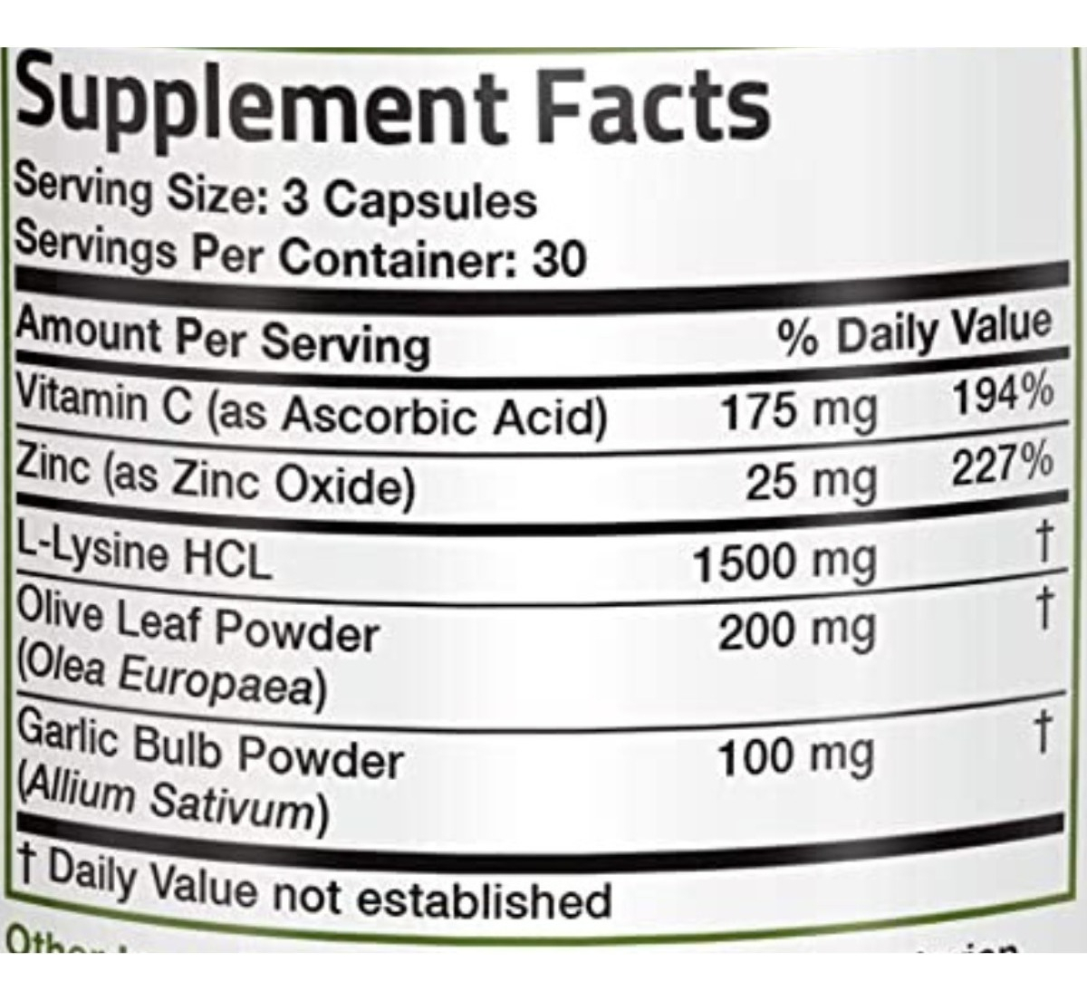 Salud y Equipamiento Médico - L-lisina 1500mg - Bronson - Unidad - Unidad A $1521 1