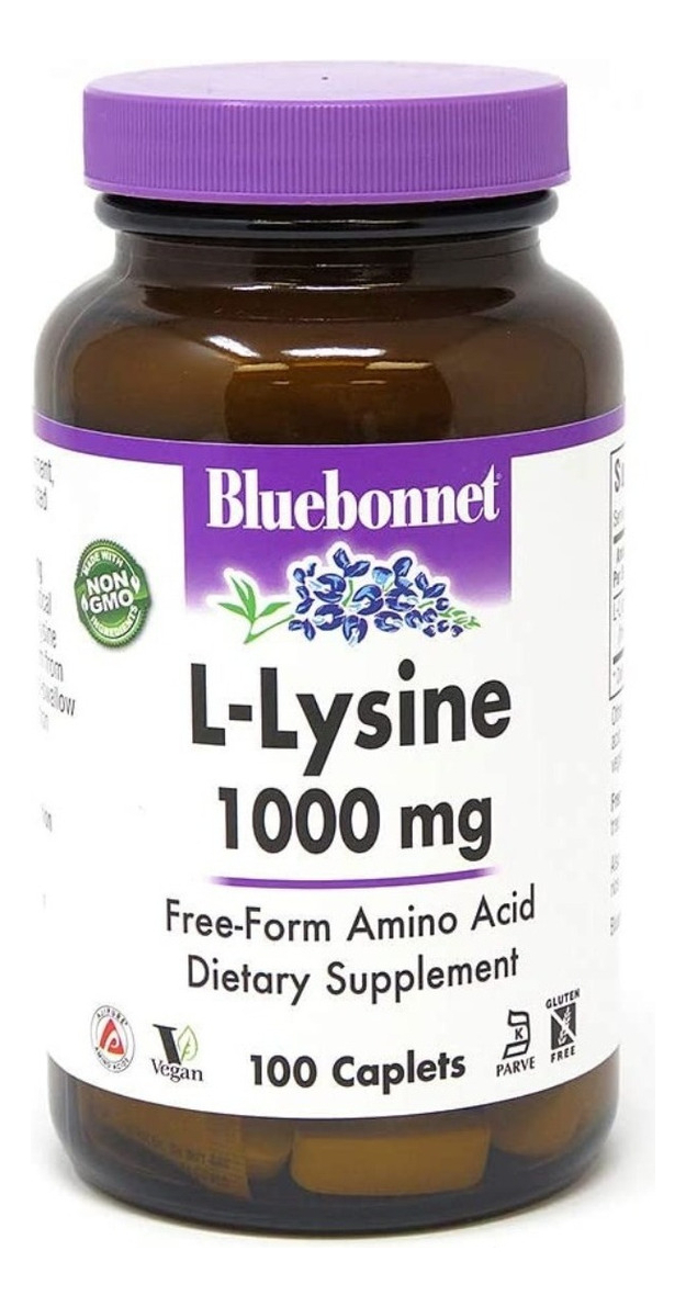 Salud y Equipamiento Médico - L-lisina 1000mg - Bluebonnet 0