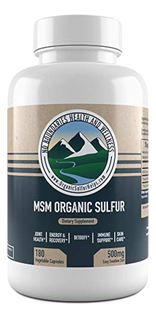 Salud y Equipamiento Médico - Msm Azufre Organico Premium 180 Capsulas Desintoxicante 0