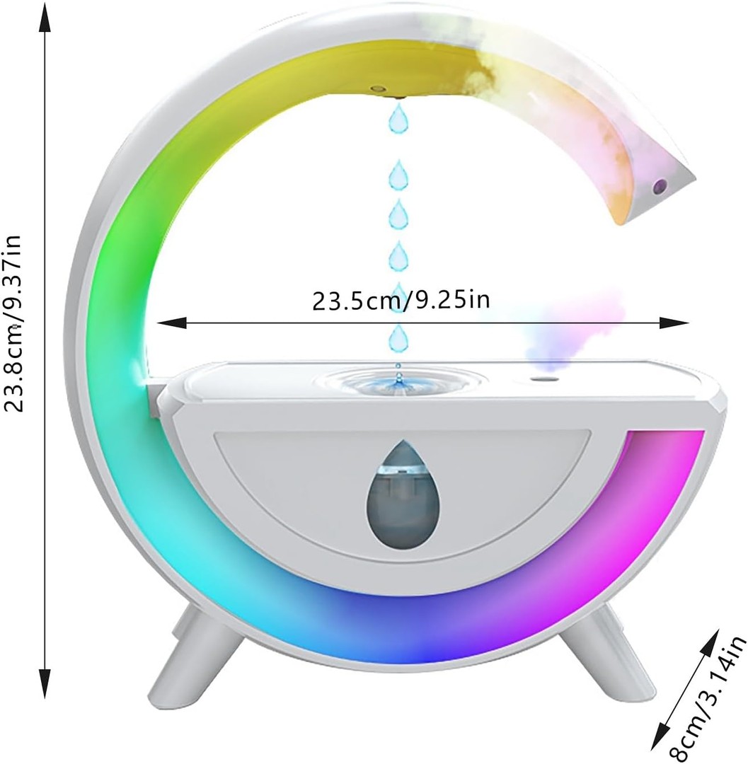 otros electronicos - Humidificador antigravedad en forma de G, colorido USB led 1
