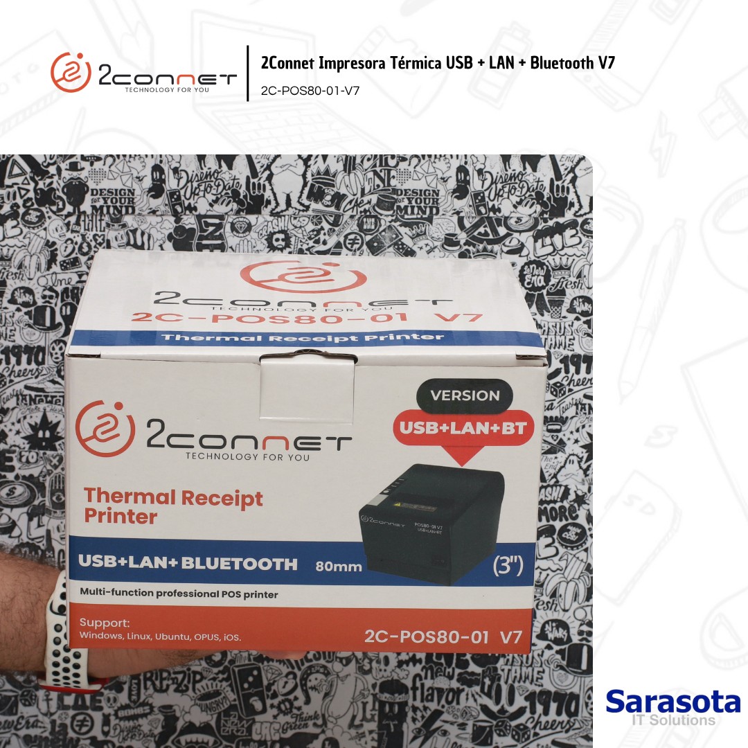 impresoras y scanners - Impresora térmica USB + LAN + Bluetooth 2Connet V7