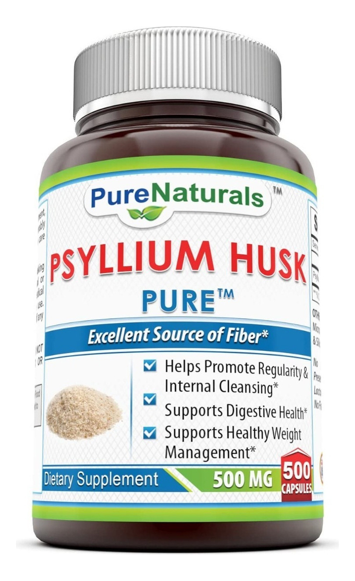Salud y Equipamiento Médico - Psyllium 500 Caps Pure Naturals 0