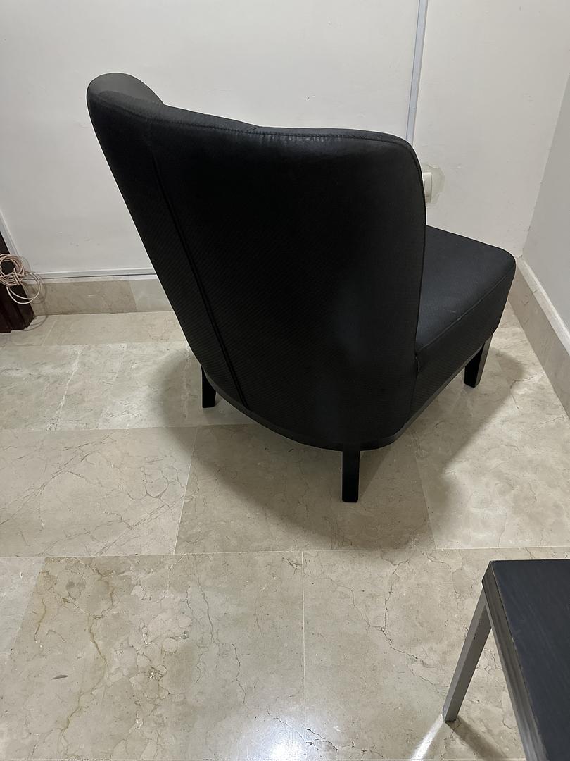 muebles y colchones - Butaca color negro 1