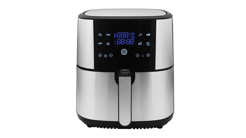 electrodomesticos - Freidora de aire digital de 8 litros gran capacidad de acero inoxidable 
 0