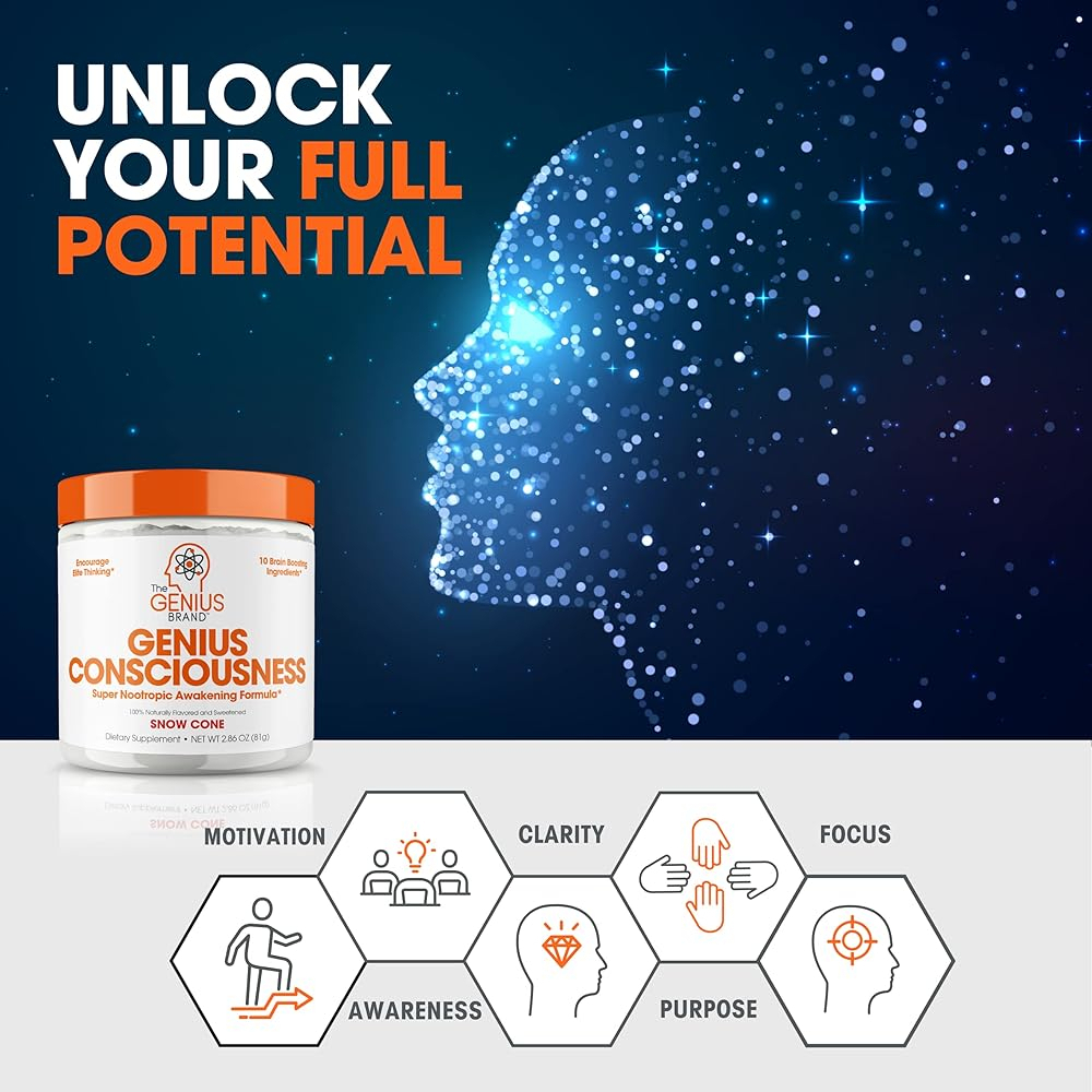 Salud y Equipamiento Médico - Conciencia De Genio, Super Nootrópico Cerebro Suplemento En 1
