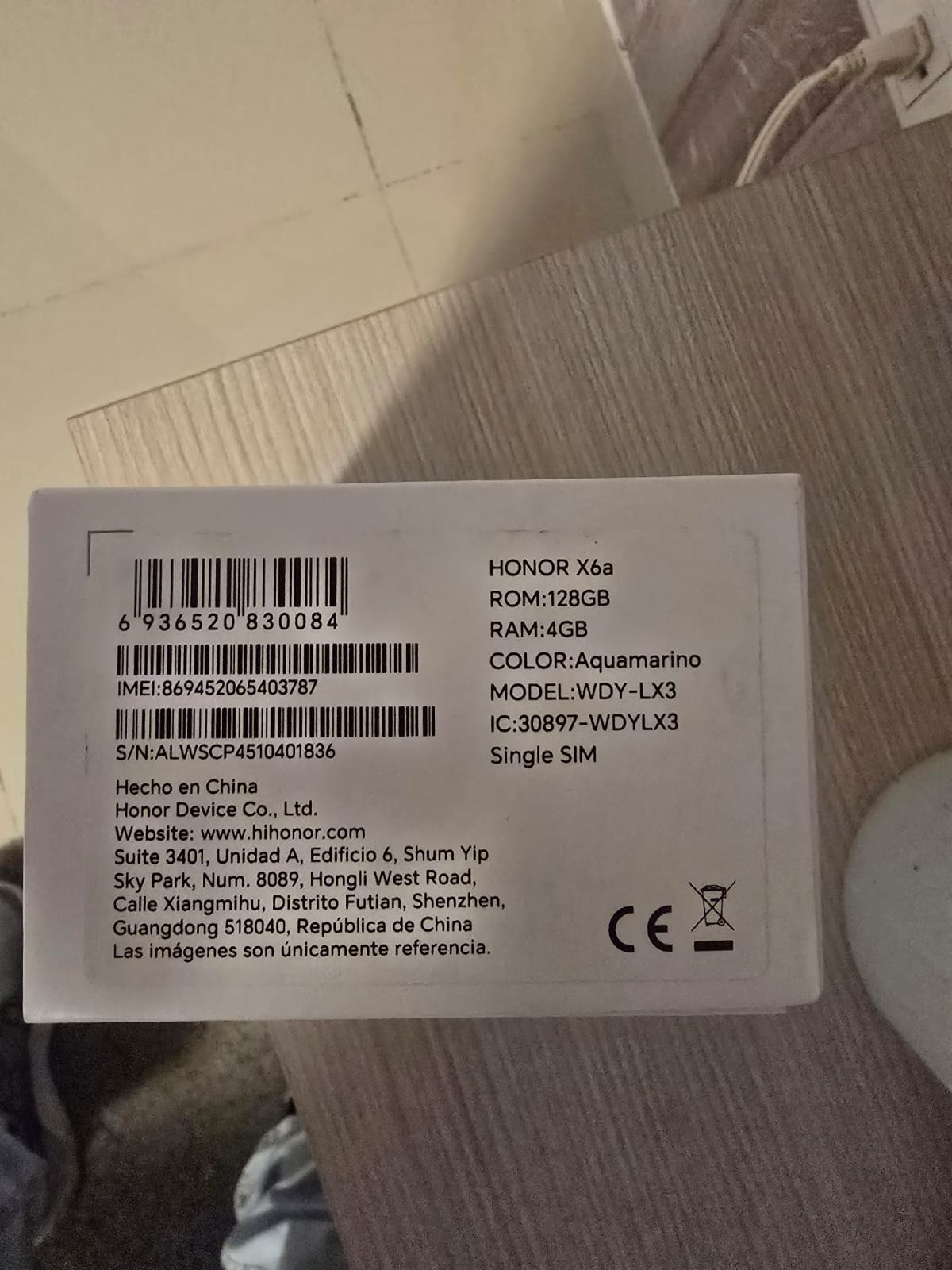 celulares y tabletas - Celular Honor X6a nuevo 0