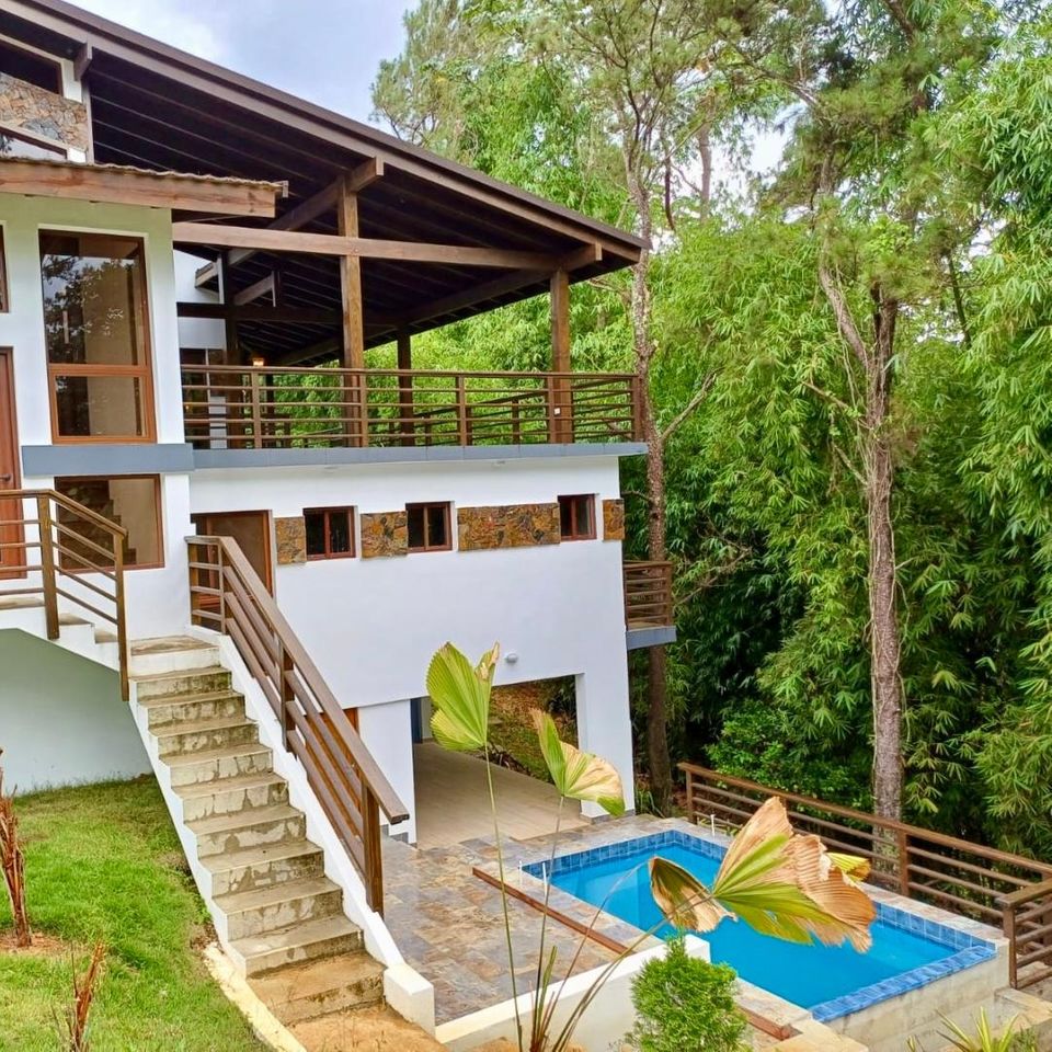 casas vacacionales y villas - Villa rustica y moderna en venta en Jarabacoa 8