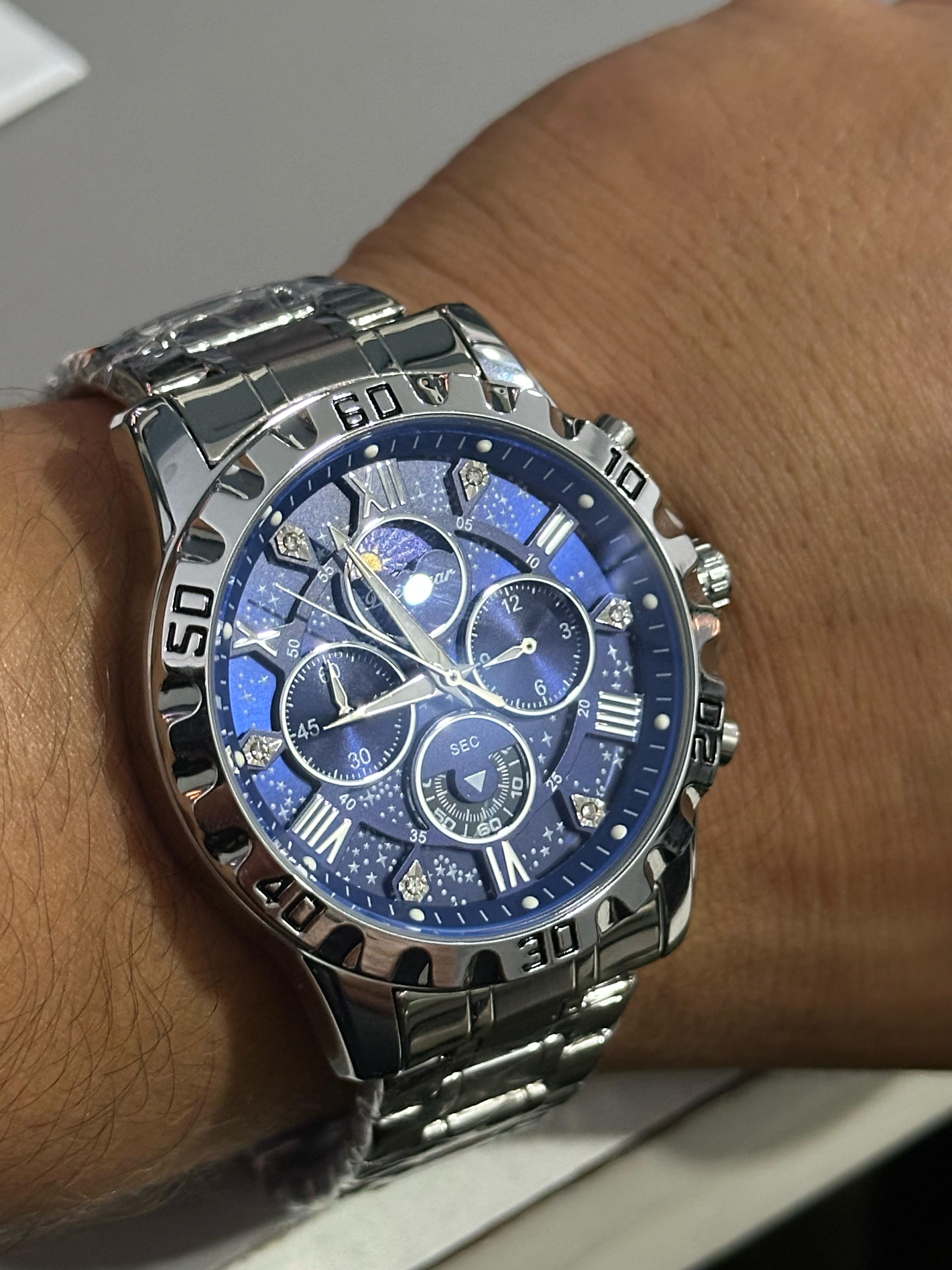 joyas, relojes y accesorios - Reloj de cuarzo con cronógrafo para caballero  5