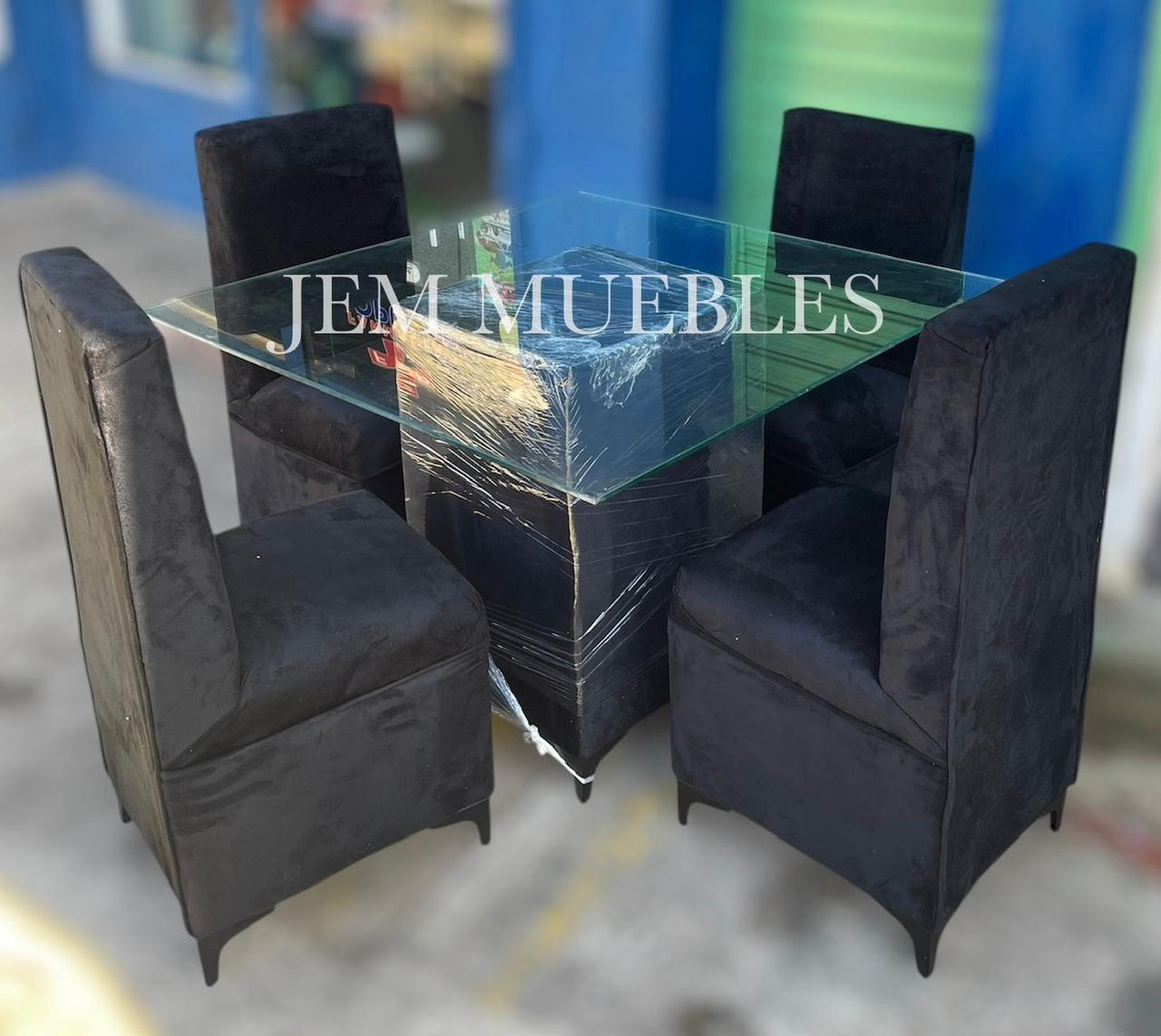 muebles y colchones - Comedor Butaquita de 4 sillas Juego de Comedor 2