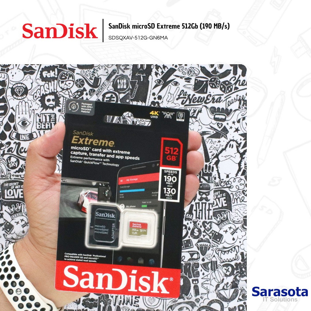 accesorios para electronica - MicroSD 512Gb SanDisk Extreme (190 MB/s) 0