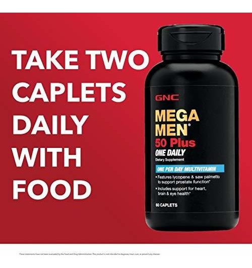 Salud y Equipamiento Médico - Gnc Mega Men 50 Plus Una Multivitamina Diaria Para Hombres 4