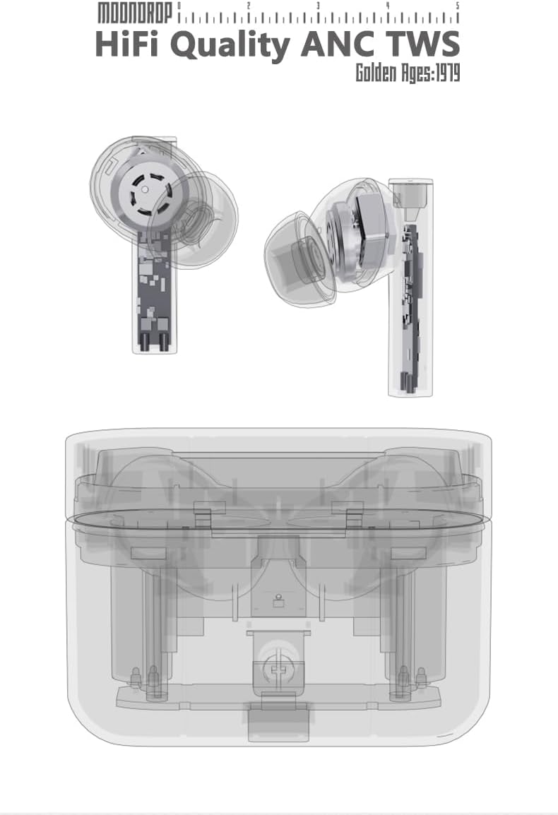 camaras y audio - Moondrop Golden Ages TWS Planar Bluetooth Earbuds  2