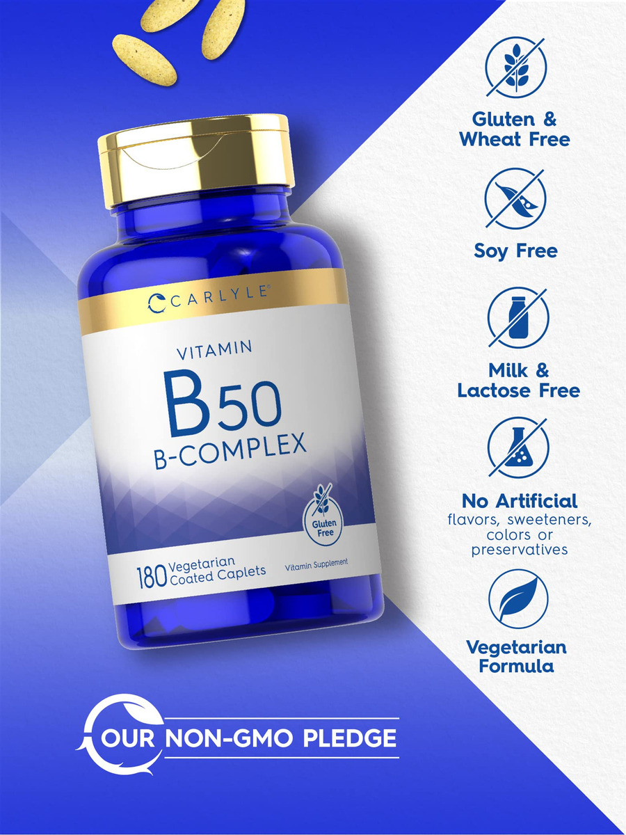 Salud y Equipamiento Médico - Complejo De Vitamina B50 De Carlyle 3