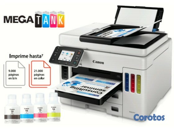 impresoras y scanners - Multifuncional de Tinta Continua de fabrica ,Canon Maxify GX7010 3