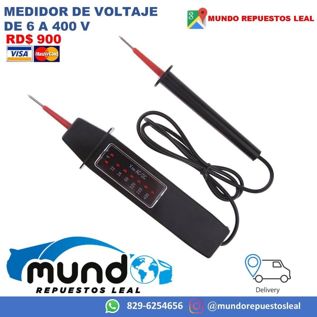 accesorios para electronica - Tester de voltaje para carro, vehiculo, electricidad 2