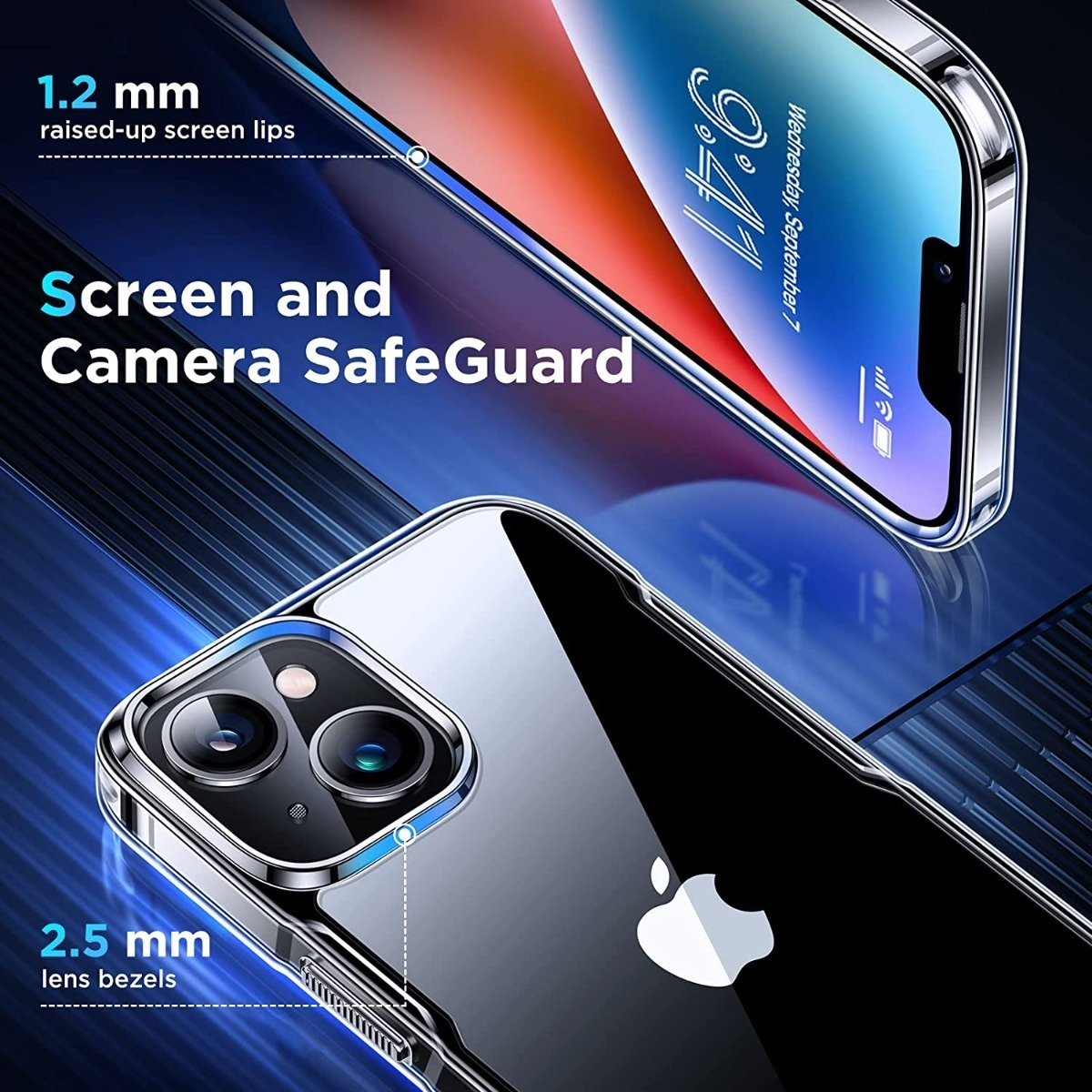 Salud y Equipamiento Médico - Funda Ultra Transparente Para iPhone 14 Simtect 6
