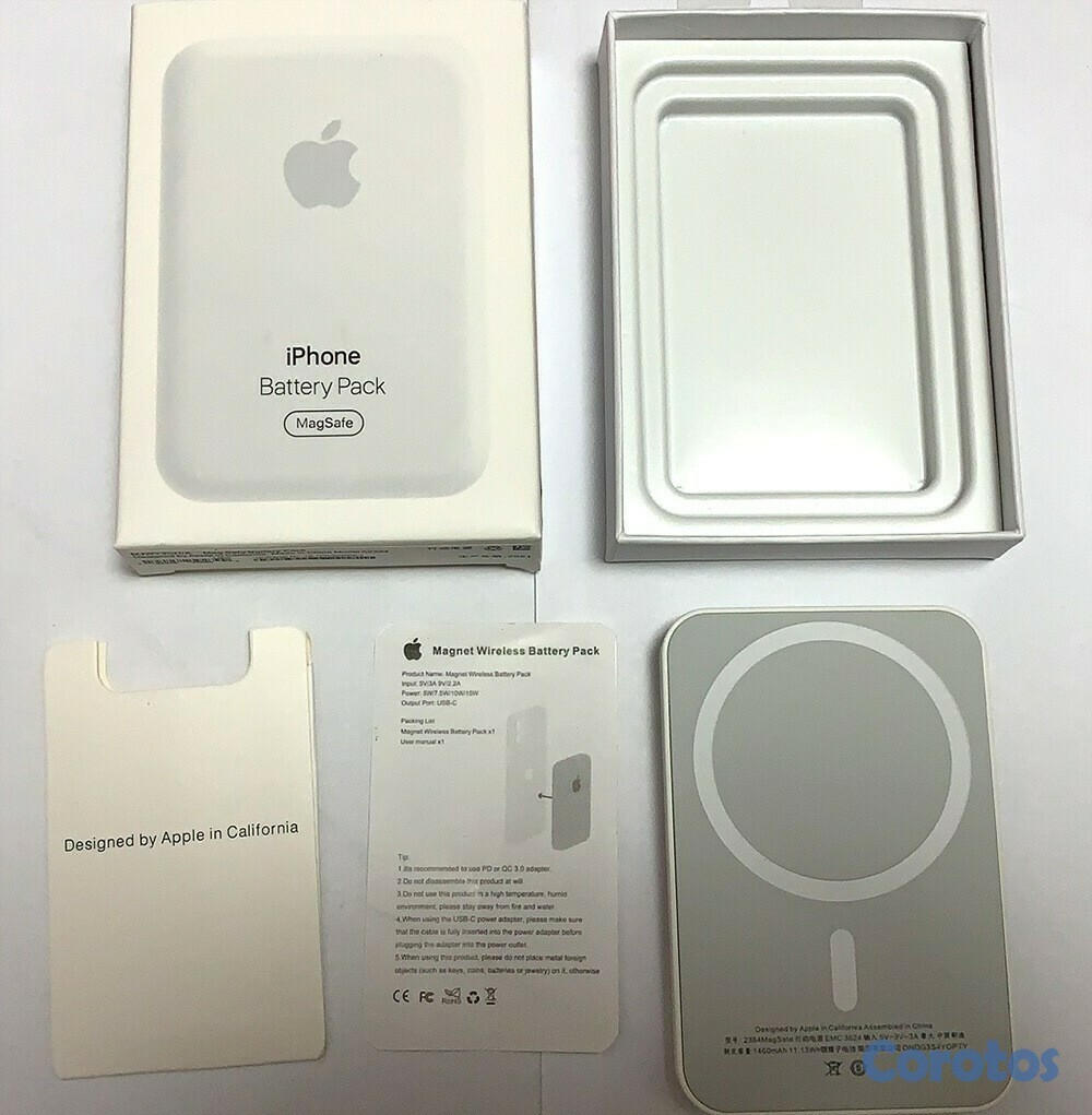 otros electronicos - Batería Externa y cargador Inalámbrico MagSafe - 5W, para iPhone 12, 13, 14 5