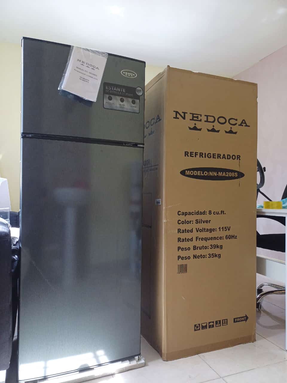 electrodomesticos - Nevera Nedoca 8 pies cúbicos Like New 4