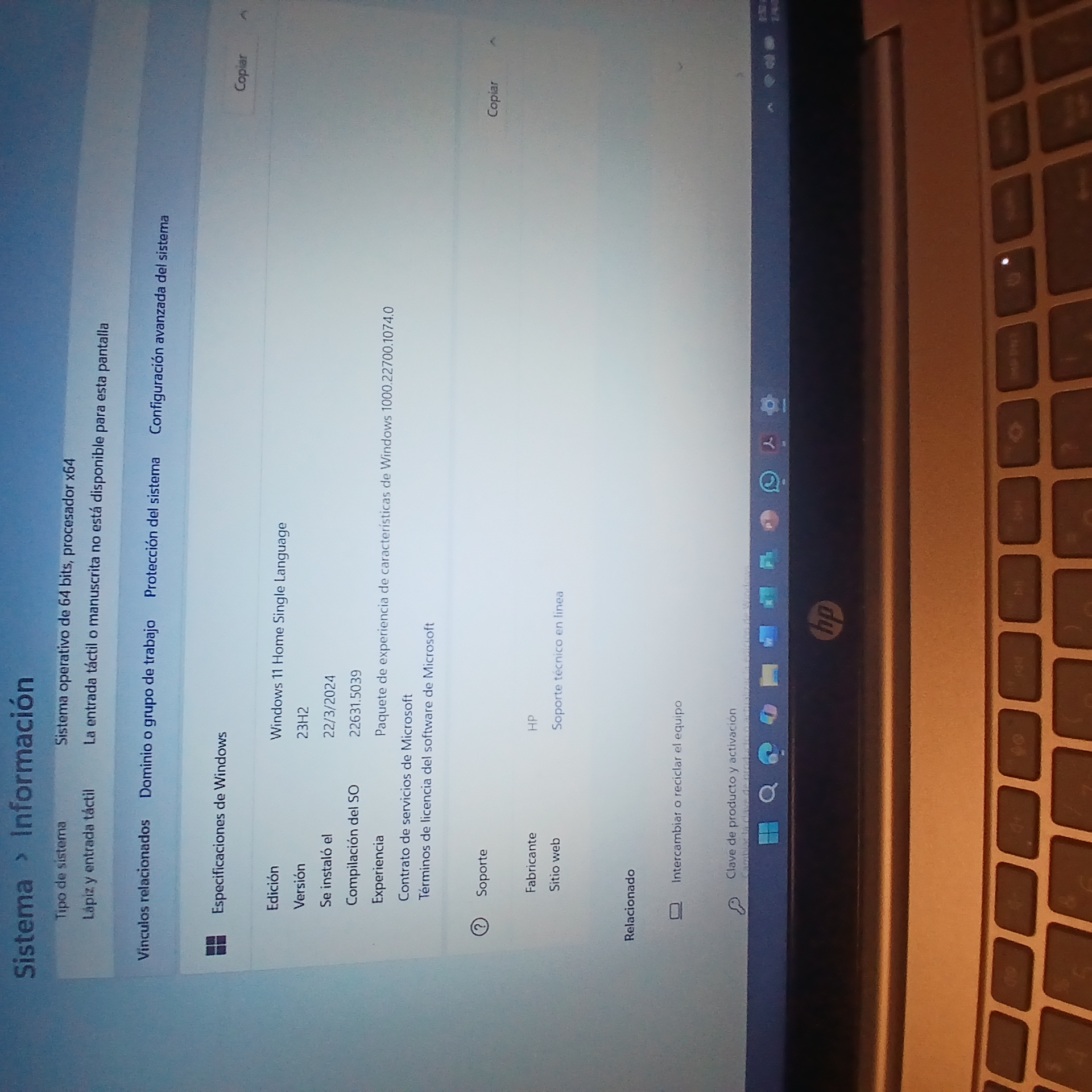 computadoras y laptops - Hp hp ryzen 5 7520u 16gb ram 2