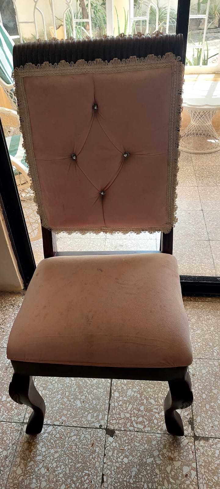 muebles y colchones - Sillas forradas en caoba centenaria 0