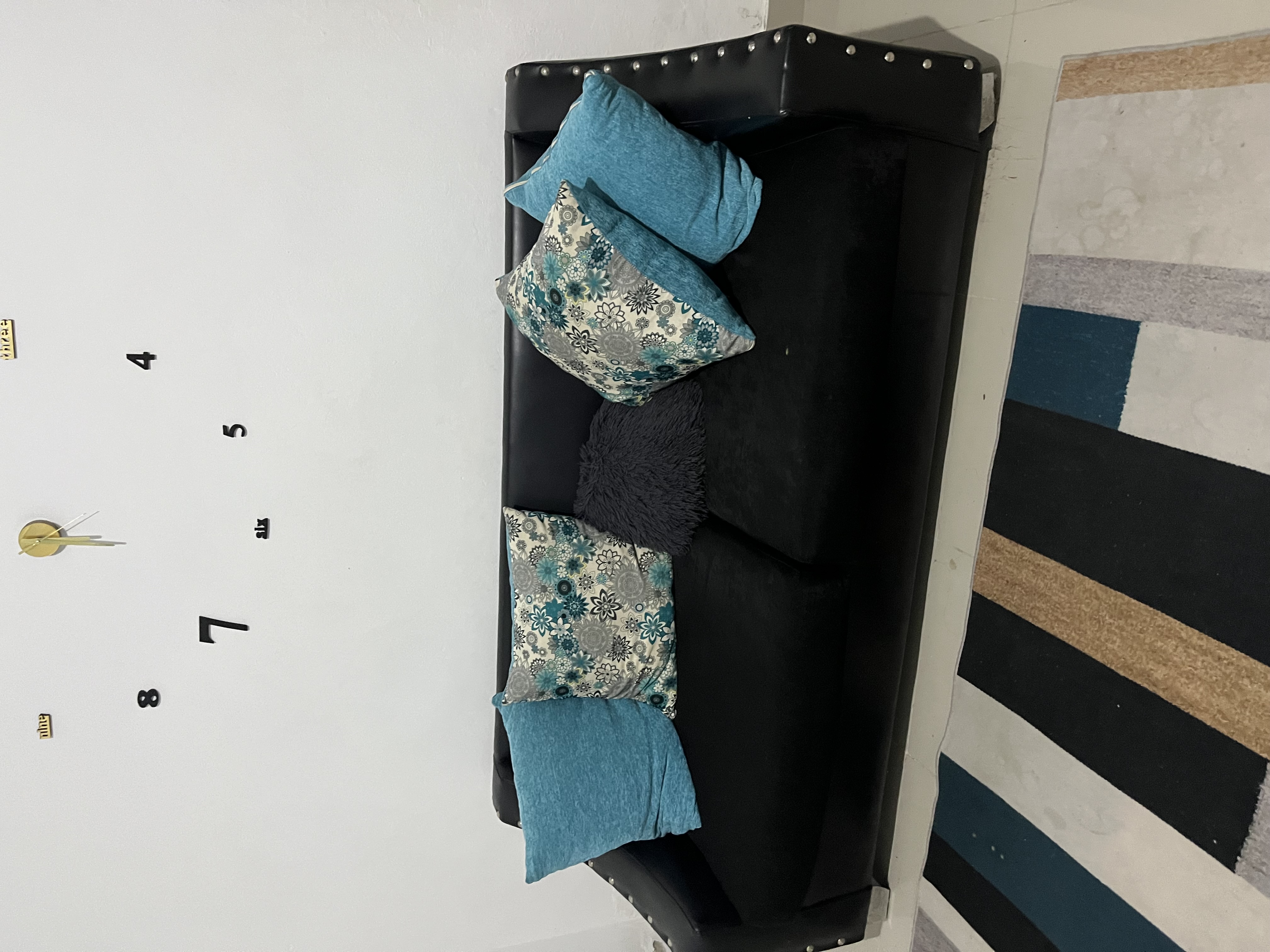 muebles y colchones - Juego de sala en venta (incluye alfombra y cortina 1