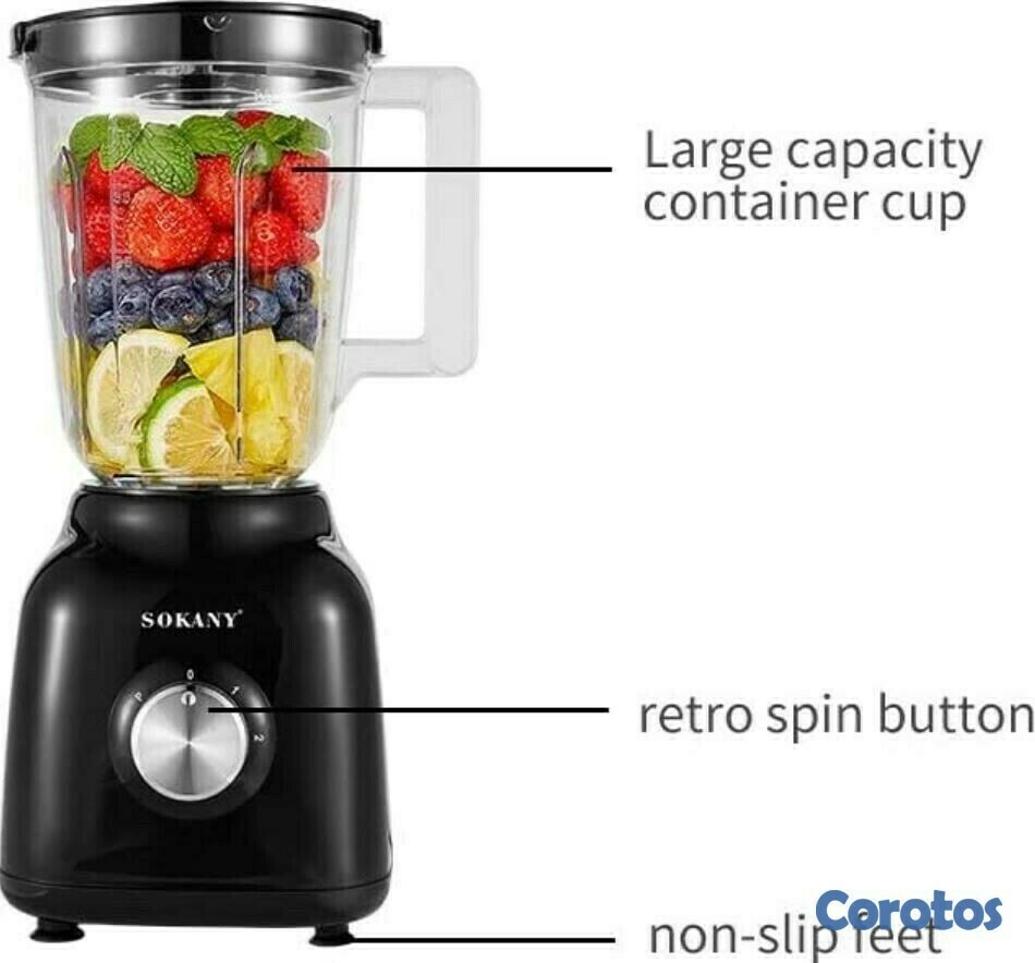 electrodomesticos - Licuadora 2en1 sokany  sk-168 2