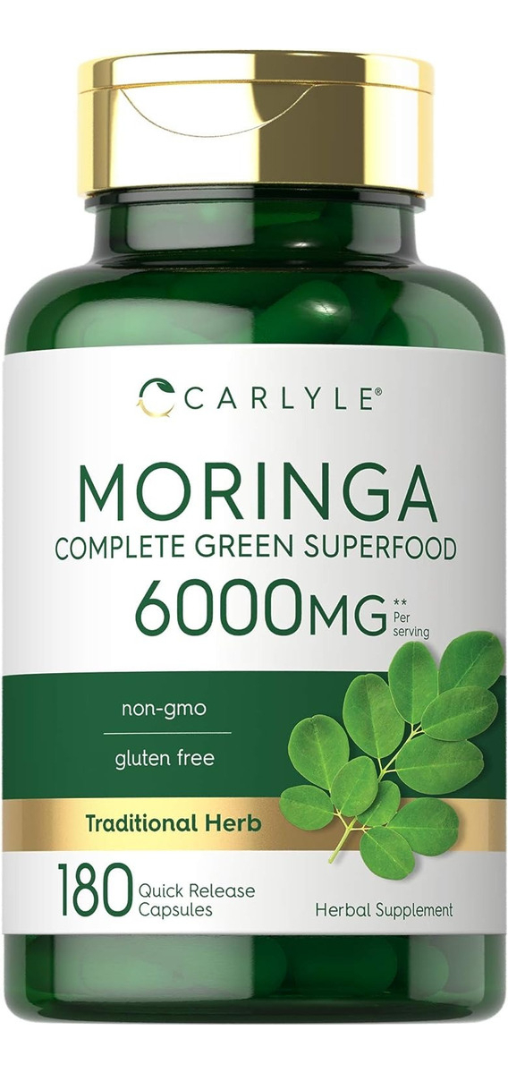 Salud y Equipamiento Médico - Moringa Oleifera | 180 Capsulas - Carlyle