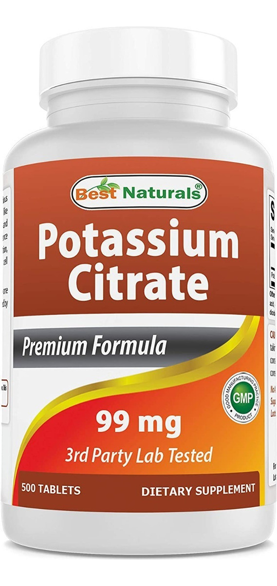 Salud y Equipamiento Médico - Potasio 500 Tab Best Naturals - Uni - Unidad A $452