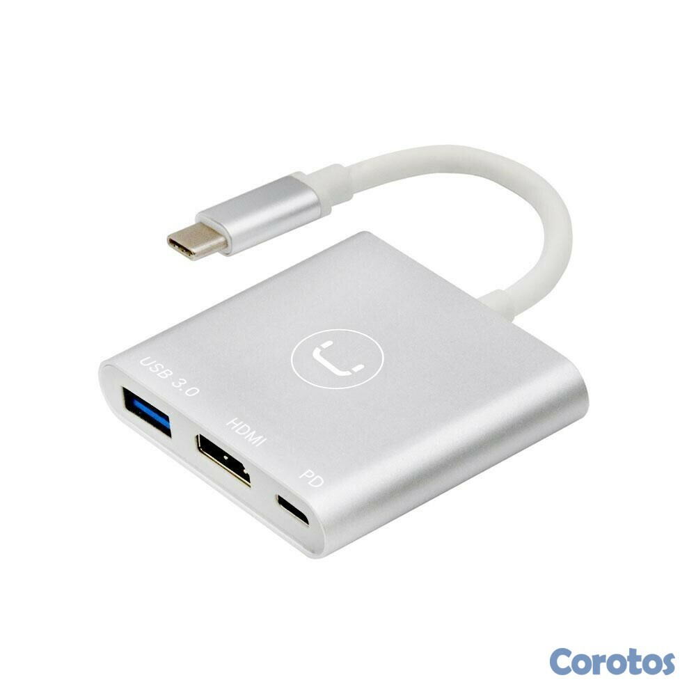 impresoras y scanners - HUB TIPO C 3 EN 1 (USB 3.0-HDMI-PD) UNNO 1