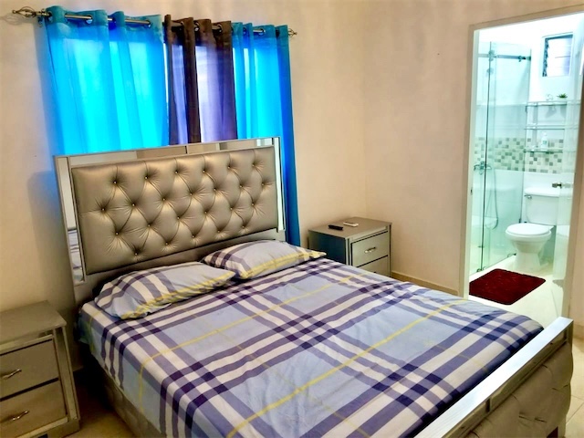 apartamentos -  apartamento Amueblado, en residencial con piscina, vigilancia 24/h. 5