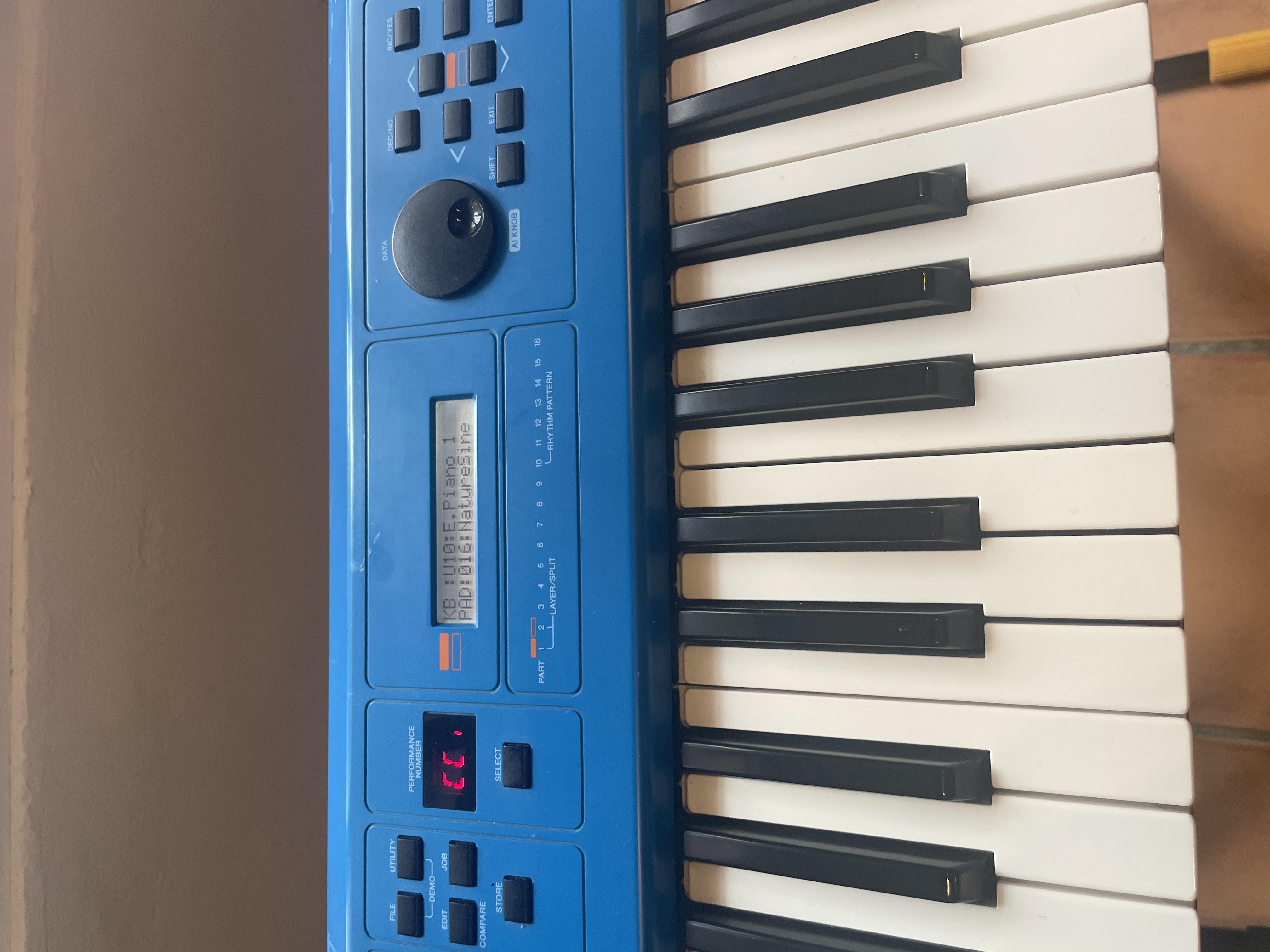 instrumentos musicales - Sintetizador Yamaha MX61 (azul) 5
