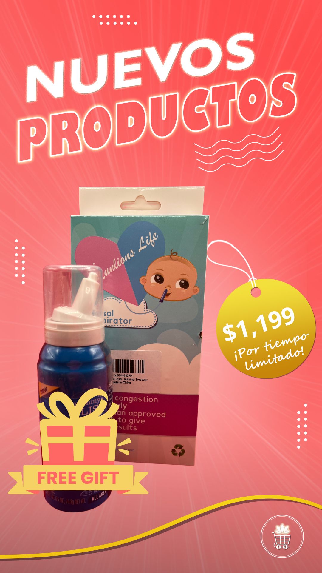 decoración y accesorios - Aspirador Nasal + SOLUCION NASAL GRATIS 0