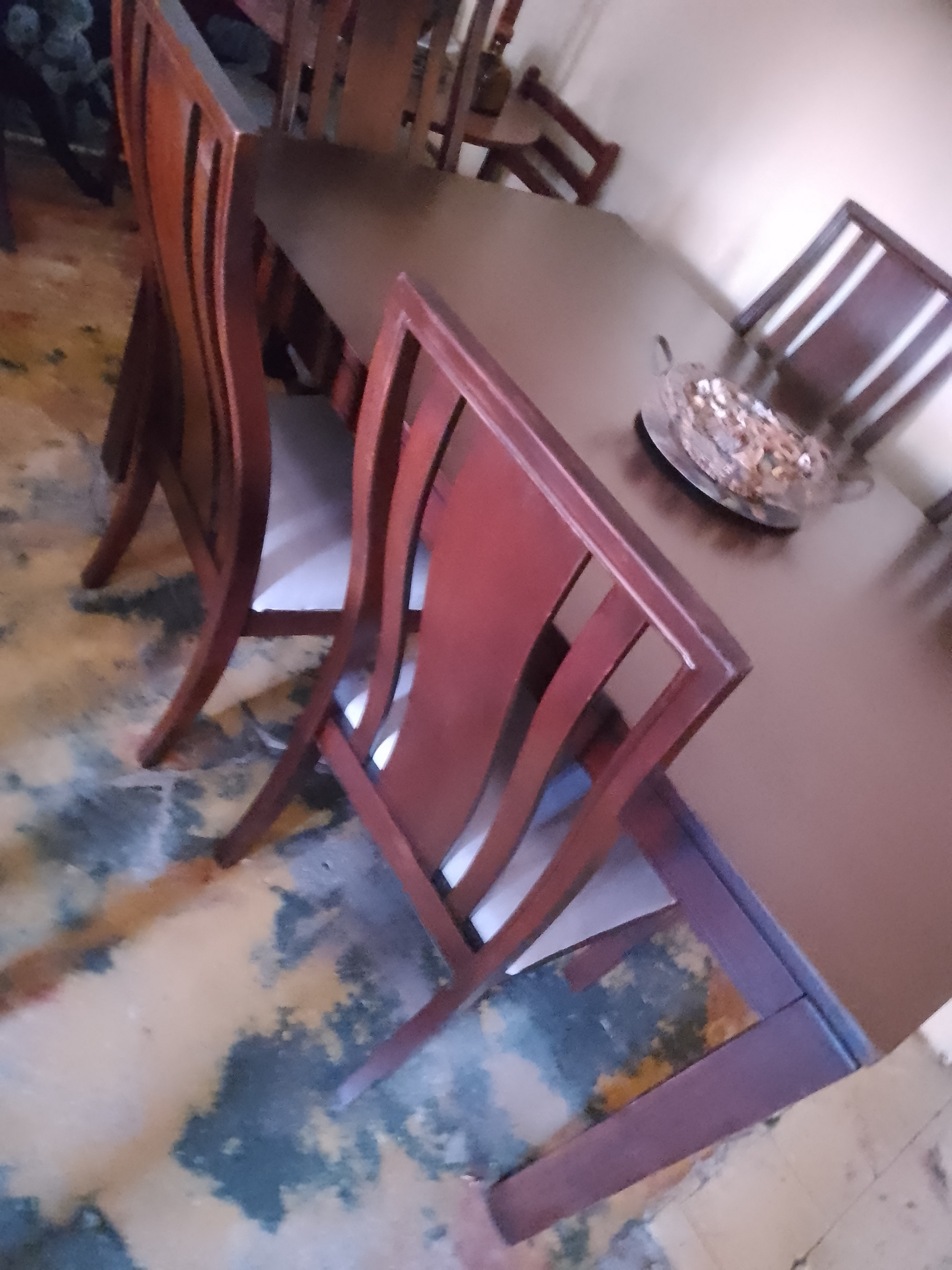 muebles y colchones - comedor usado 6 sillas importados ni roto ni flojo bien de pintura  6