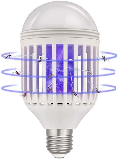 herramientas, jardines y exterior - mata mosquitos electrico tipo bombillo zancudo lampara led insectos trampa 1