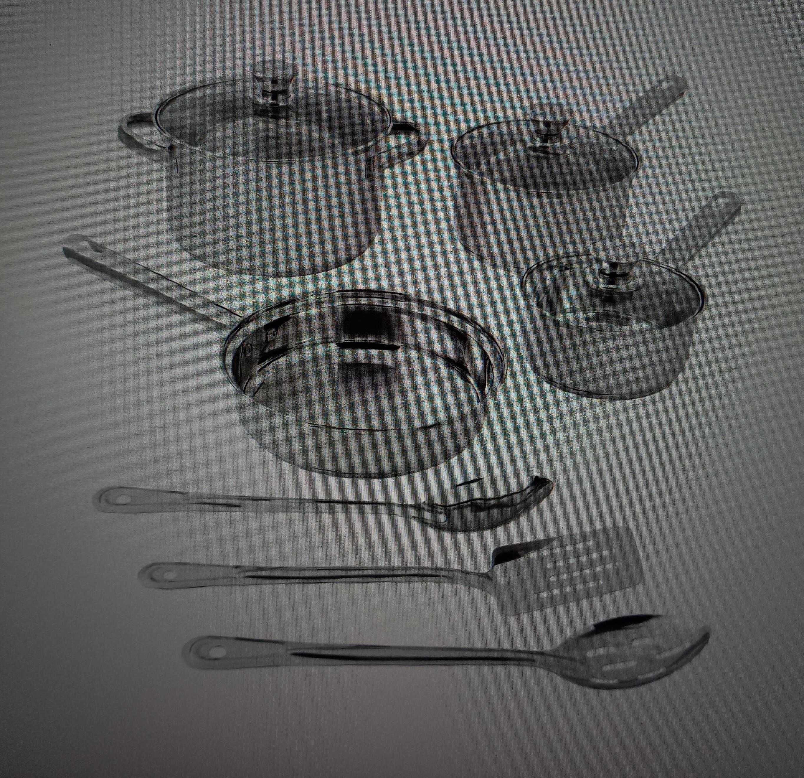 cocina - MAINSTAY SET  ACERO INOXIDABLE DE 10 PIEZAS  2