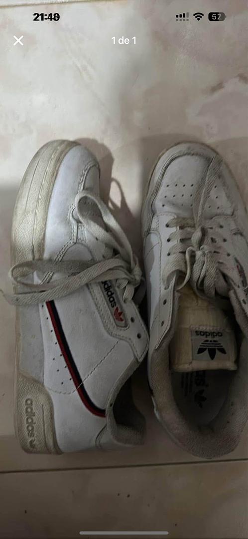 zapatos unisex - vendo tenis blancos  0