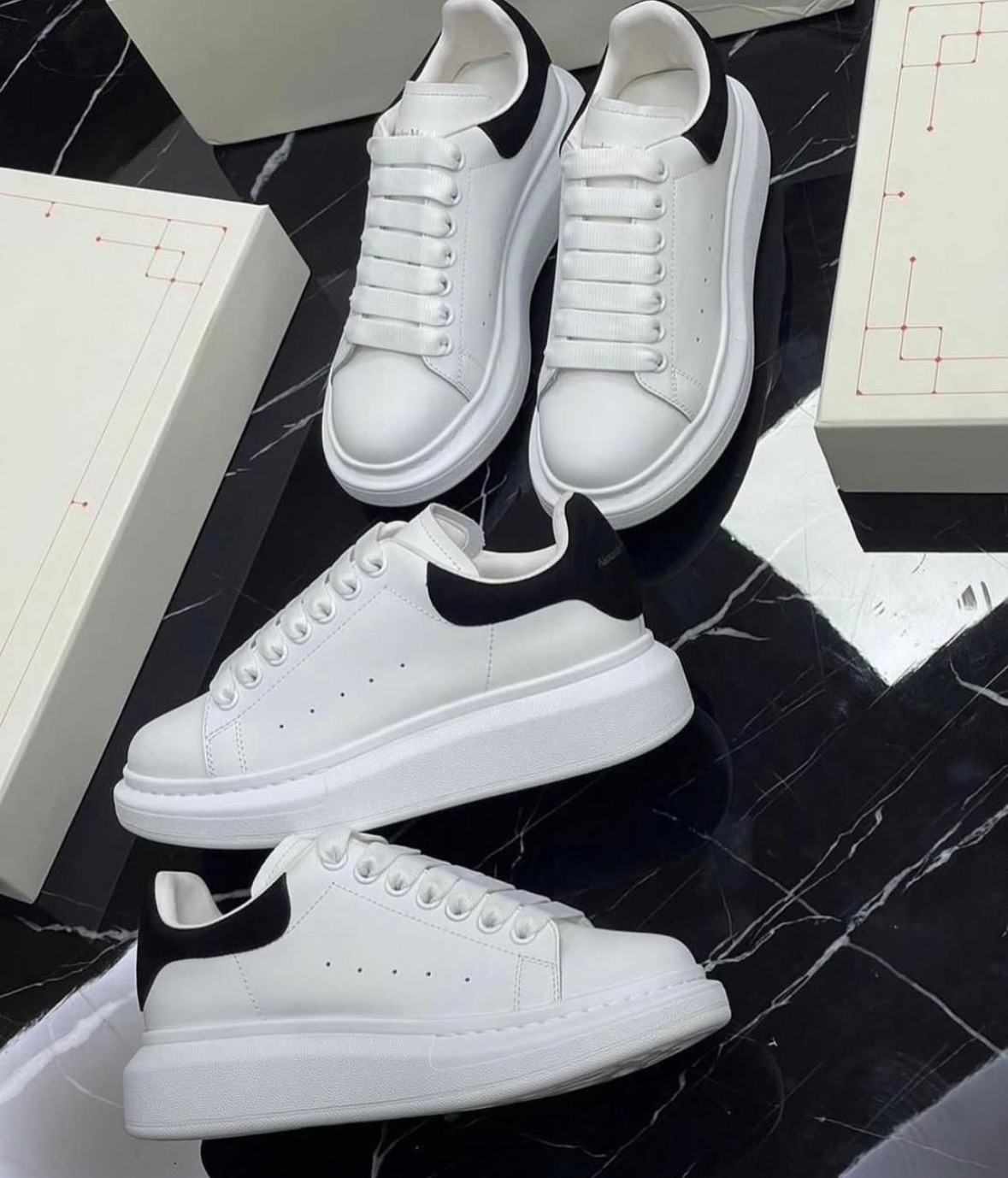 zapatos unisex - Calzado Alexander McQueen Blanco White Tenis Teni Sneaker Sneakers 2K25 🦴 1