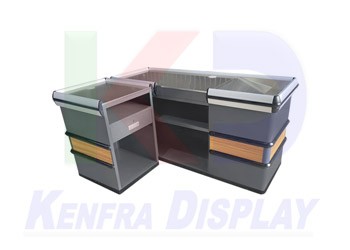 equipos profesionales - Mueble de cobro - Checkout Tipo L - para comercios de Autoservicios. 1