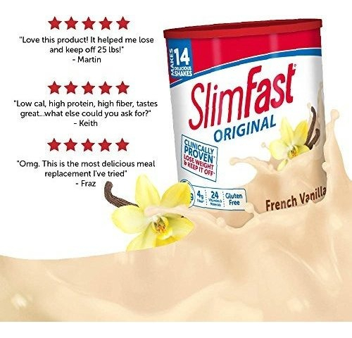 Salud y Equipamiento Médico - Mezcla En Polvo Para Batido Reemplazo De Comida Slimfast 3