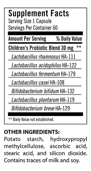 Salud y Equipamiento Médico - Probiotico Niño 60 capsulas Udo S Cho 1