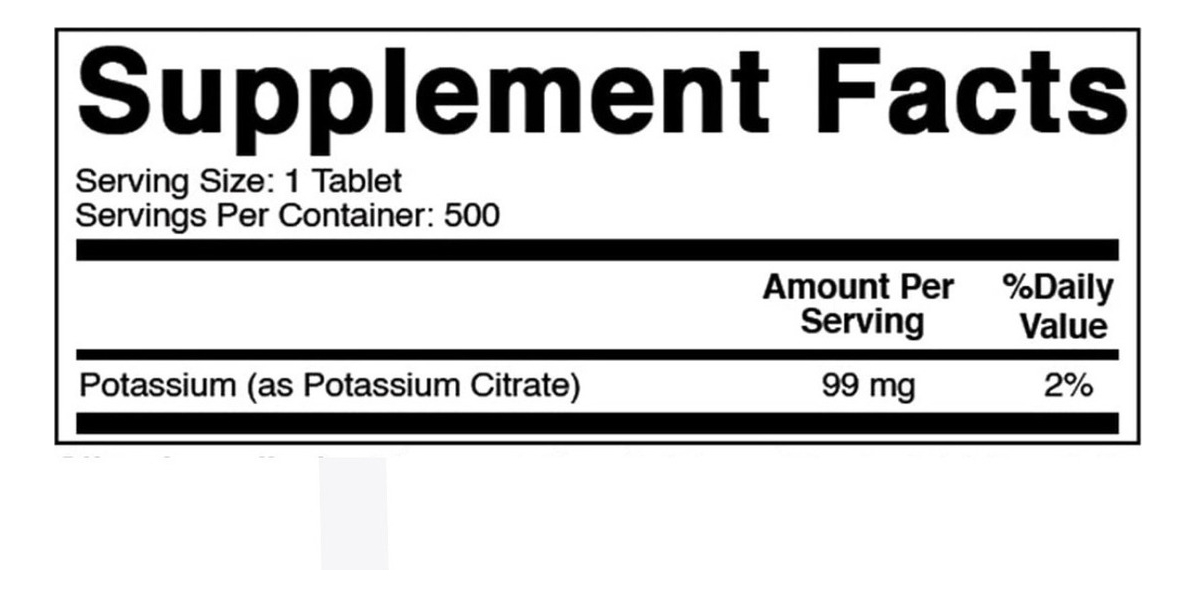 Salud y Equipamiento Médico - Potasio 500 Tab Best Naturals - Uni - Unidad A $452 1