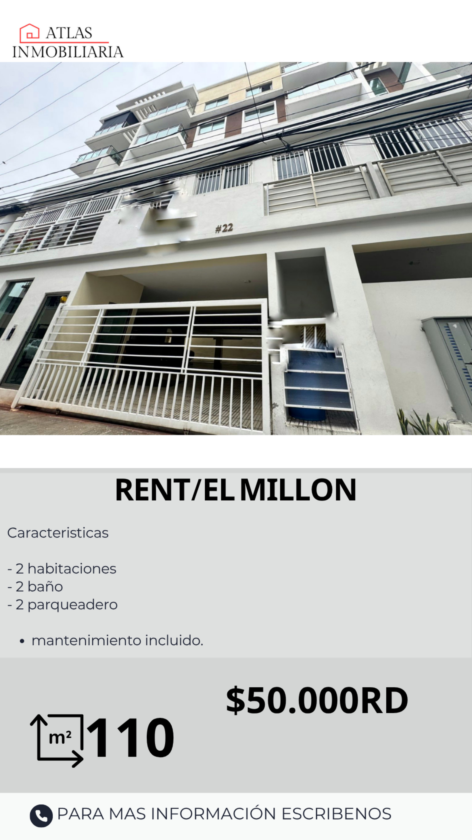 apartamentos - Rento  apartamento en el sector el Millón 
