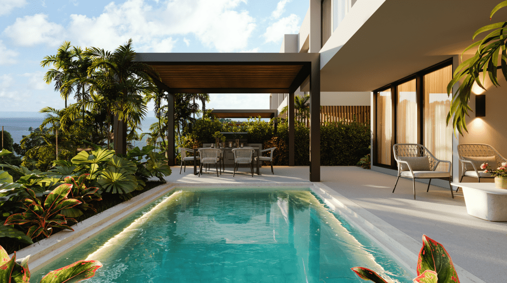 casas vacacionales y villas - Villas en Samana de 3 habitaciones Plan de pago 9