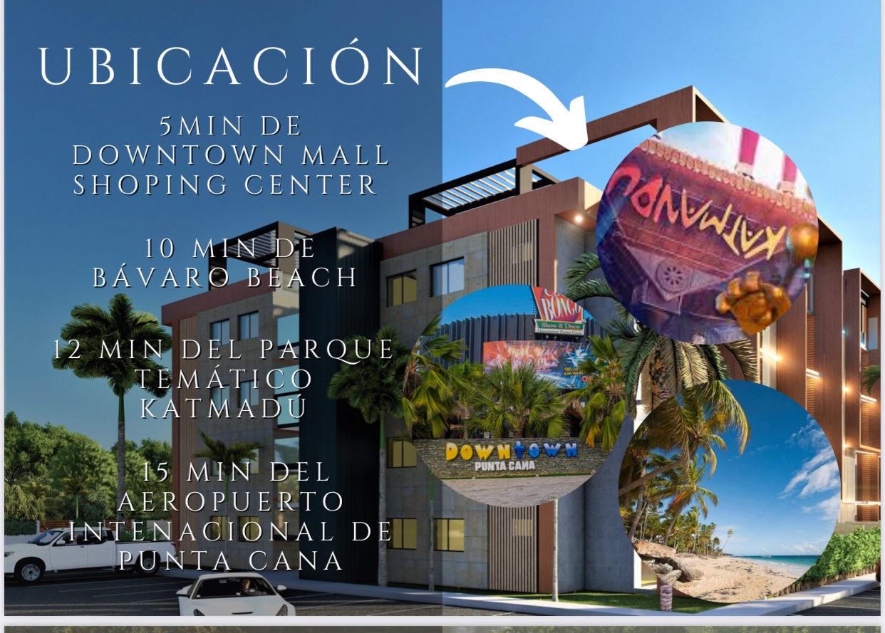 apartamentos - Apartamentos en punta cana con piscina República Dominicana zona turist 1