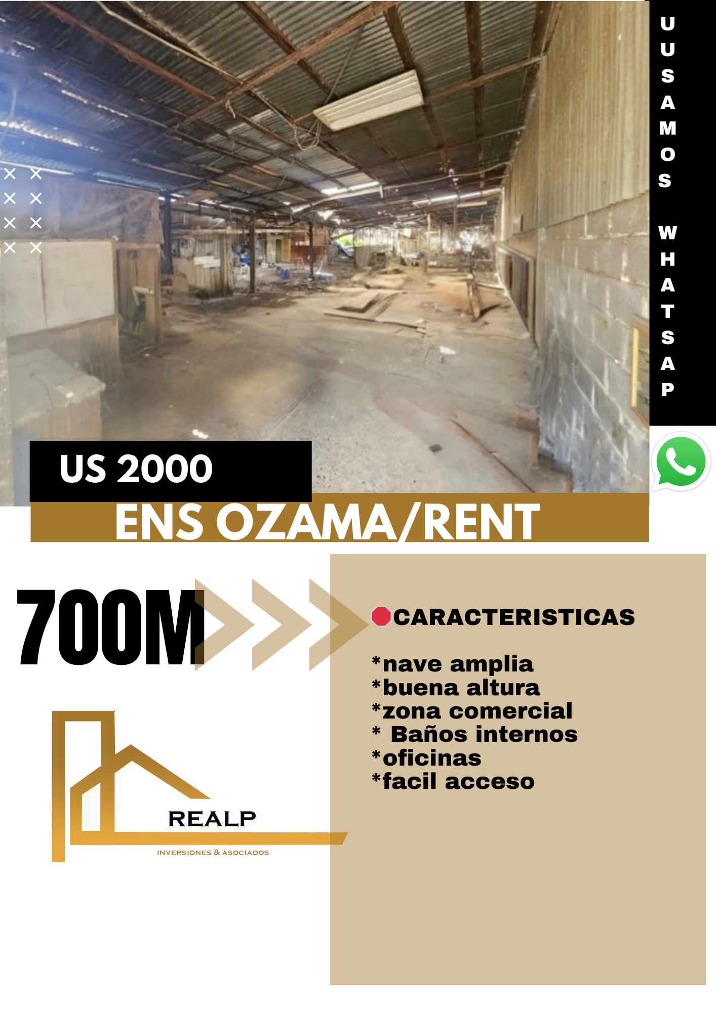 oficinas y locales comerciales - Nave céntrica en ozama