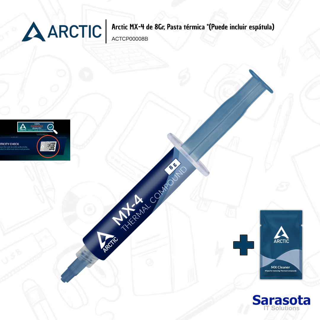 accesorios para electronica - Pasta térmica Arctic MX-4 de 8gr. mas regalo  0
