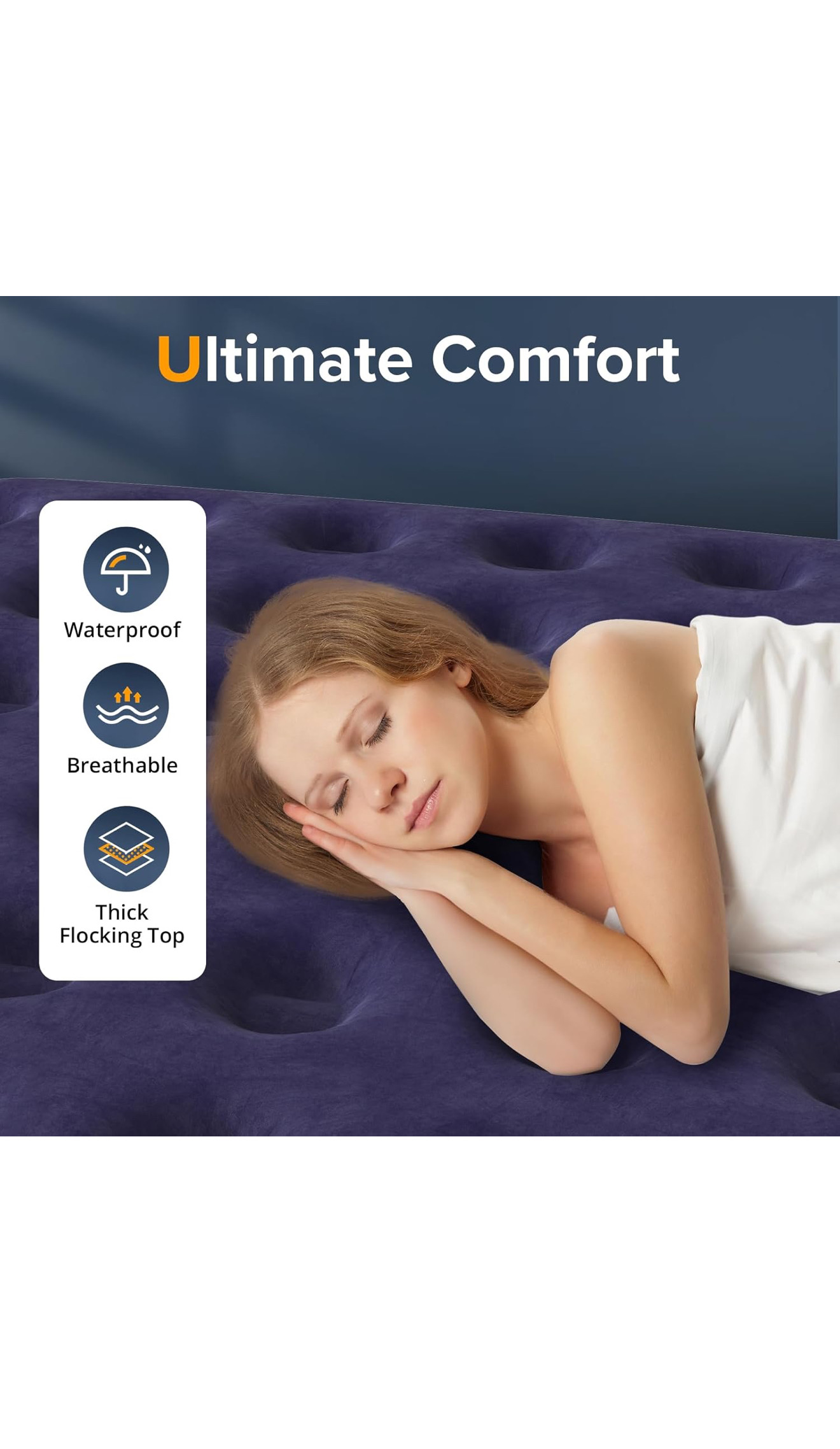 muebles y colchones - Queen Air Mattress with Built in Pump 1