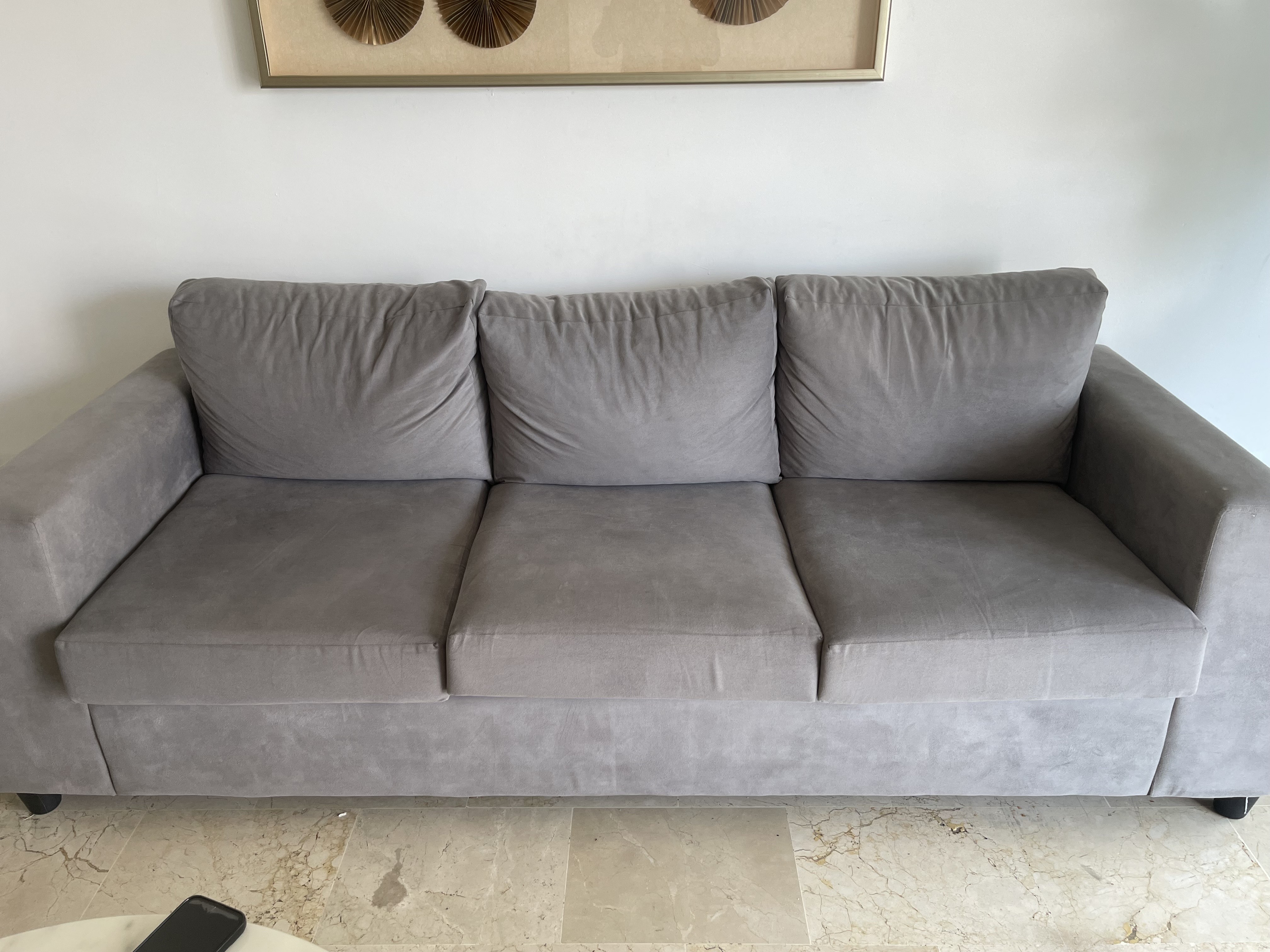 muebles y colchones - Vendo Juego de Muebles GRIS en excelente condicion 0
