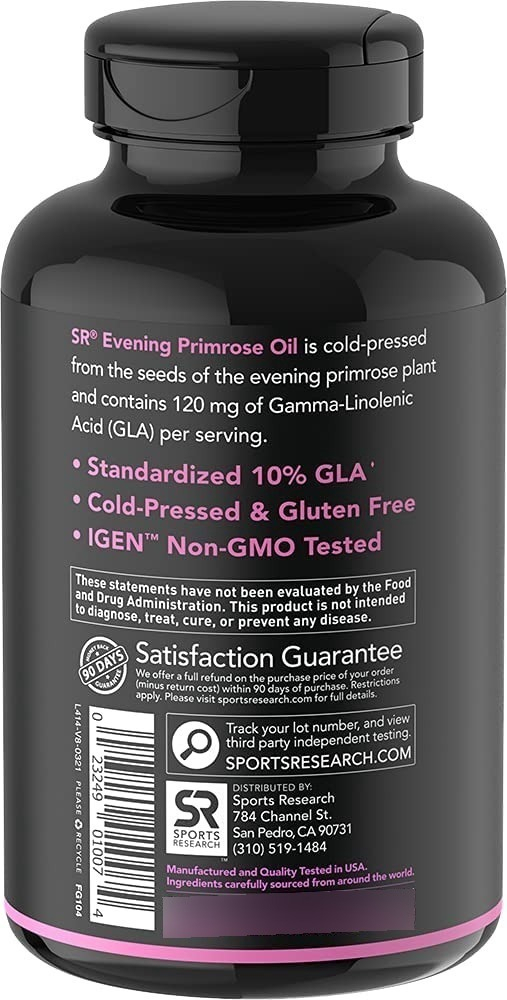 Salud y Equipamiento Médico - Aceite De Onagra 1300 Mg Sin Gmo Y Sin Gluten 120 Capsulas 2