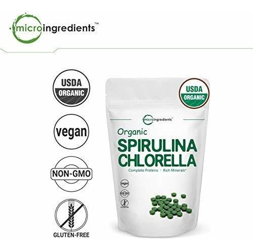 Salud y Equipamiento Médico - Clorella Y Espirulina Organica 3000mg, 720 Tabletas 3